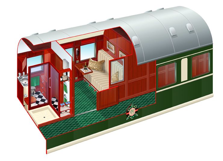 Rovos Zug, Pullman Suite tagsüber