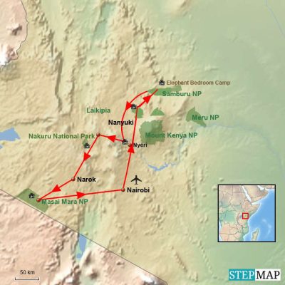 Best of Kenia Routemap