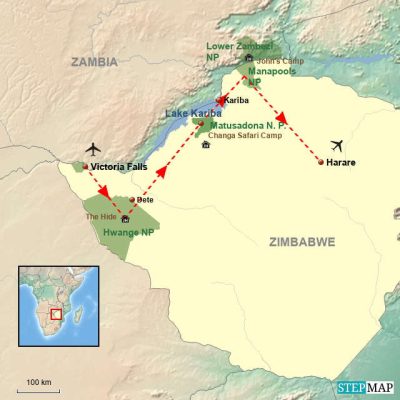 Best of Zimbabwe *Neu* Routemap