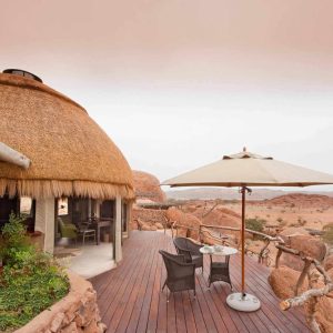 Camp Kipwe, Namibia, Damaraland, Terrasse