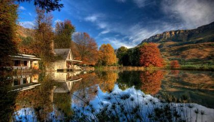 Drakensberge Kultur & Safari, Cleopatra Mountain Farmhouse Aussenansicht