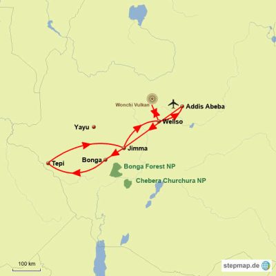 Das grüne Gold Äthiopiens Routemap
