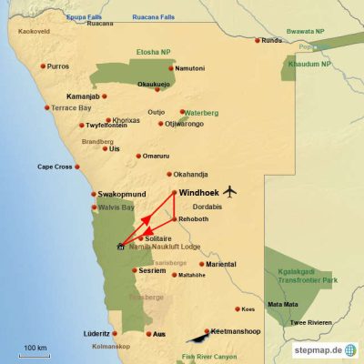 Desert Dream Tour Stepmap
