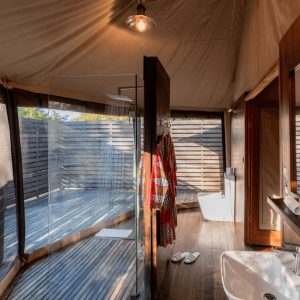 Muzimu Lodge, Badezimmer