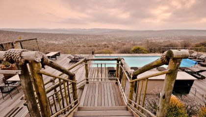 Safari in Kwazulu Natal, wunderschöne Namibiti Hills Game Lodge