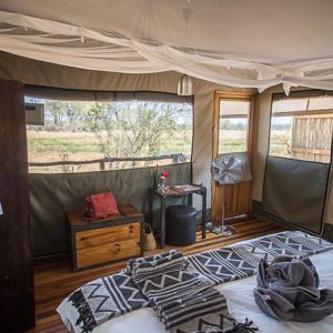 Sango Safari Camp Guest Tent Interior