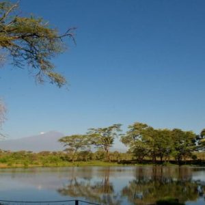 Voyager Ziwani Camp, Ausblick auf den Kilimanjaro