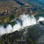 Victoria Falls aus der Vogelperspektive