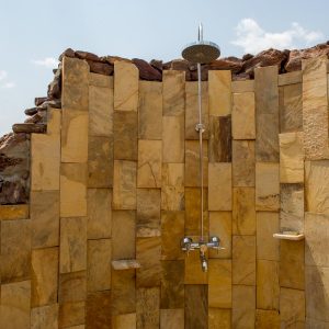 Dusche mit Aussicht